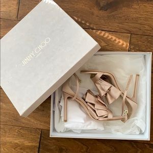 JIMMY CHOO Kami 100 sandal/pump sz 36 - dusty rose